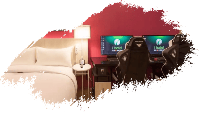 Verified gaming hotel room setup